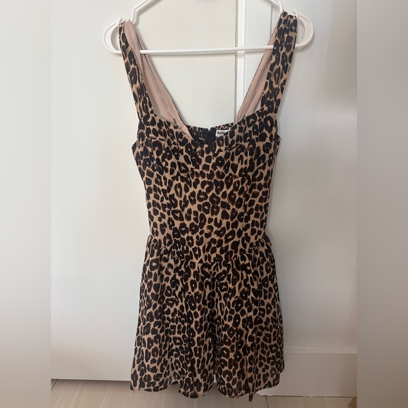 New Reformation Taiga Leopard Print Mini Dress - Picture 12 of 15